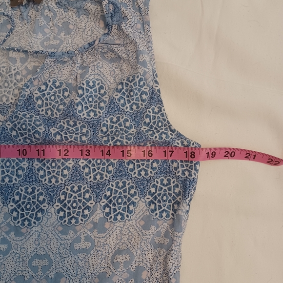 Crosby. Sleeveless Boho Blouse Top Women's Sz Small - Picture 6 of 7